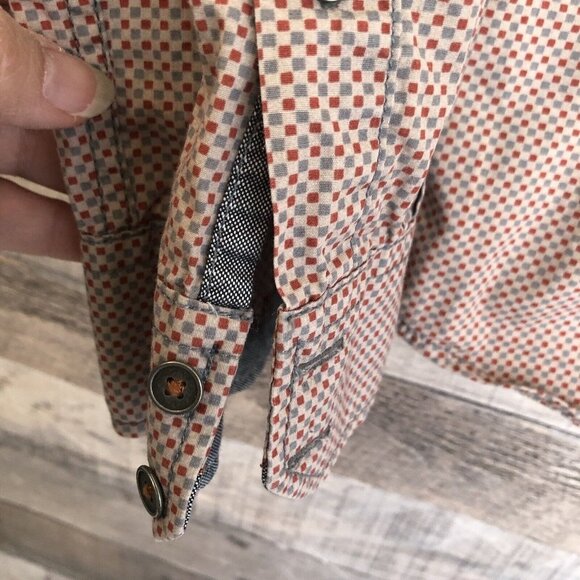 Engbers Button Down Shirt Men’s L (41/42) Long Sleeve Collared Red/Blue - Picture 5 of 13